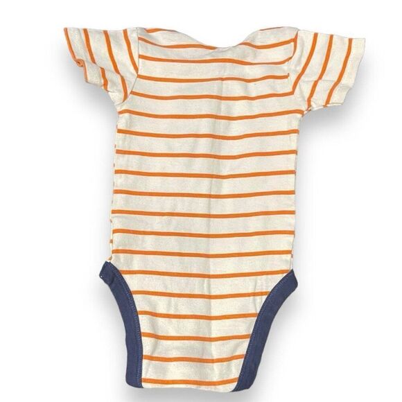 Gerber Graphic Print Bodysuit Onesie Baby Boy 12 Months Multicolored Striped Top - Picture 4 of 8